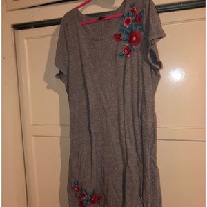 Torrid gray floral dress size 3X